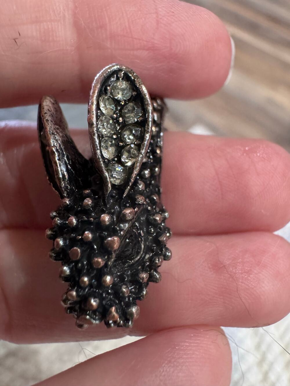 Vintage Gothic Bunny Rabbit Statement Ring | Adjustable